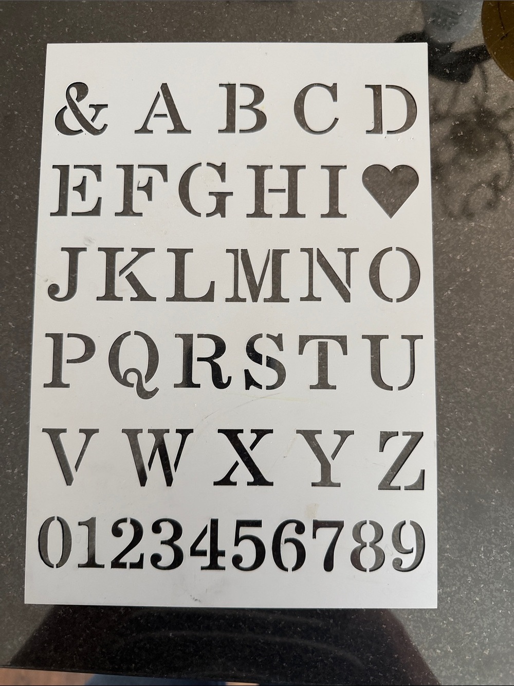Listing for Ivanamoore487 Alphabet & Number Wall Stencil - Home Wall Decor
